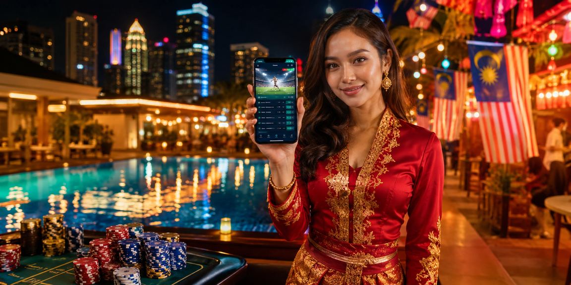 Pengguna Seremban mengakses pertaruhan sukan maya melalui ticket2u pada waktu malam